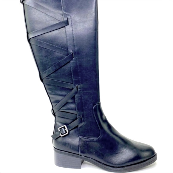 Black riding boots wider calf ! - Picture 1 of 14